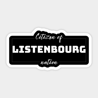 Listenbourg Sticker